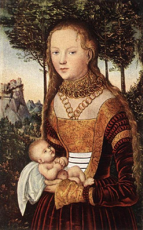 CRANACH, Lucas the Elder Young Mother with Child dfhd